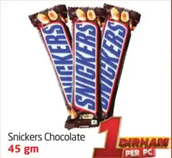Delta Centre Snickers Chocolate offer