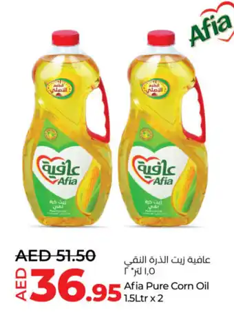 Lulu Hypermarket Afia Pure Corn Oil offer