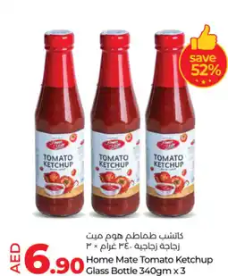 Lulu Hypermarket Home Mate Tomato Ketchup Glass Bottle offer