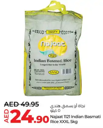 Lulu Hypermarket Najaat 1121 Indian Basmati Rice XXXL offer