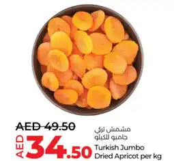 Lulu Hypermarket Turkish Jumbo Dried Apricot offer