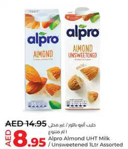 Lulu Hypermarket Alpro almond uht milk / unsweetened offer