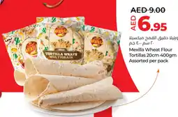 Lulu Hypermarket Mexilla Wheat Flour Tortillas 20cm offer