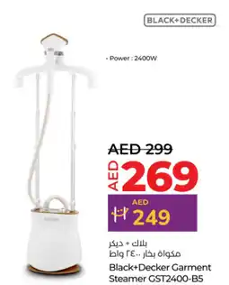 Lulu Hypermarket Black+Decker Garment Steamer GST2400-B5 offer