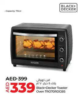 Lulu Hypermarket Black+Decker Toaster Oven TRO70RDGBS offer