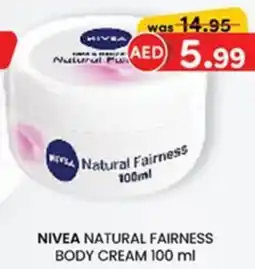 KM Trading Nivea natural fairness body cream offer