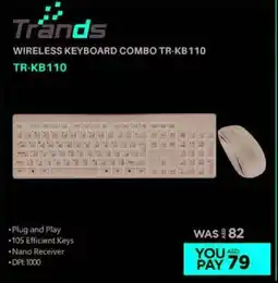 Emax Trands Wireless Keyboard Combo TR-KB110 offer
