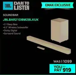Emax JBLSOUNDBAR Soundbar offer