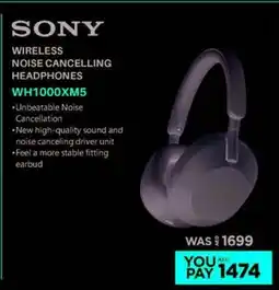 Emax Sony Wireless Noise Cancelling Headphones offer