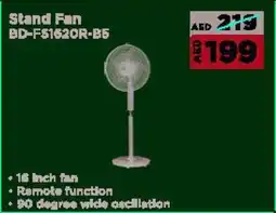 Emax Black + Decker Stand Fan BD-FS1620R-B5 offer