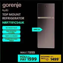 Emax Gorenje Top Mount Refrigerator offer