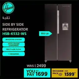 Emax Hoover Side by Side Refrigerator offer