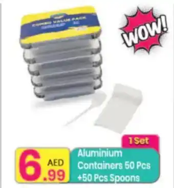 Everyday Center Aluminium Containers + Spoons offer