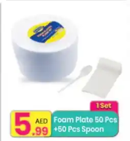 Everyday Center Foam Plate + Spoon offer