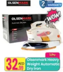 Everyday Center Olsenmark heavy weight automatic dry iron offer
