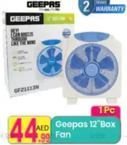 Everyday Center Geepas 12"Box .99 Fan offer