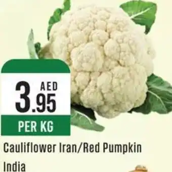 West Zone Supermarket Cauliflower /Red Pumpkin offer