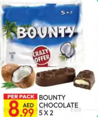 Dream Land Center Bounty chocolate offer