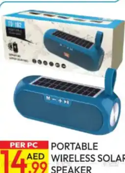 Dream Land Center Portable wireless solar speaker offer