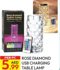 Dream Land Center Rose diamond usb charging table lamp offer