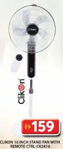 Grand Hyper Market Clikon 16 inch stand fan with remote CTRL-CK2816 offer