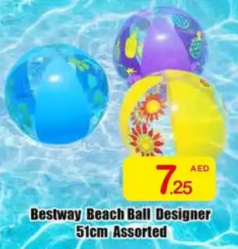 Ajman Market Bestway Beach Ball Designer Assorted offer