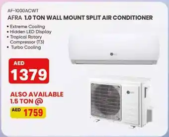 Ajman Market Afra wall mount split air conditioner AF-1000ACWT offer