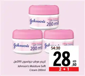Sharjah Co-op Johnson's Moisture Soft Cream offer