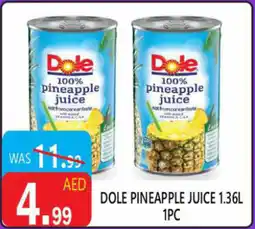 United Hypermarket Dole pineapple juice offer