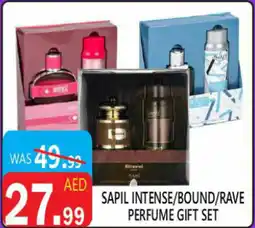 United Hypermarket Sapil intense/bound/rave perfume gift set offer