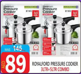 United Hypermarket Royalford pressure cooker combo offer