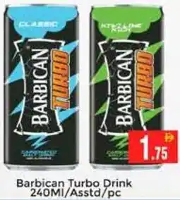 Pasons Barbican Turbo Drink Asstd offer