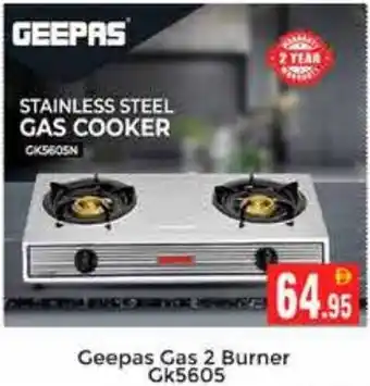 Pasons Geepas Gas 2 Burner Ck5605 offer