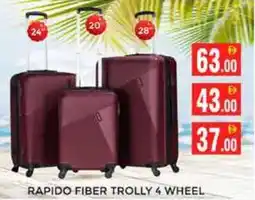 Pasons Rapido Fiber Trolly 4 Wheel offer