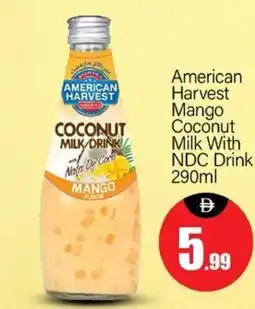 Bigmart American harvest mango coconut milk with ndc drink offer