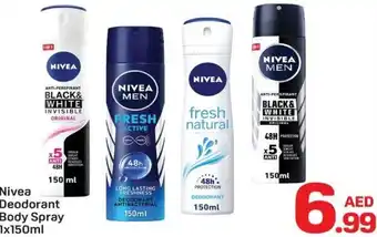 Day To Day Nivea Deodorant Body Spray offer