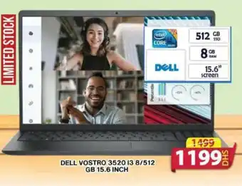 Grand Mall Sharjah DELL VOSTRO 3520 13 8/512 GB 15.6 INCH offer