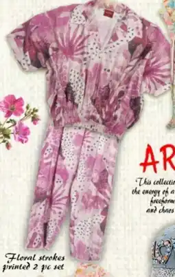 Safari Hypermarket Floral strokes printed offer