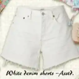 Safari Hypermarket White denim shorts offer