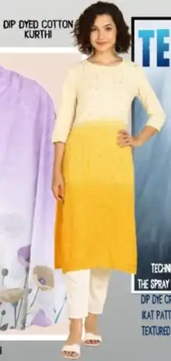 Safari Hypermarket Dip dyed cotton kurthi offer