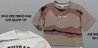 Safari Hypermarket Space dyed printed khaki boys 5sleeve top offer