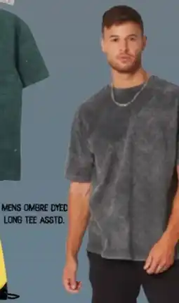 Safari Hypermarket Mens ombre dyed long tee offer