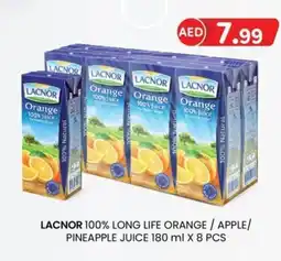 KM Trading Lacnor 100% long life orange apple pineapple juice offer