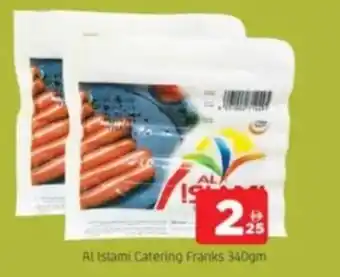 Al Madina Al Islami Catering Franks offer