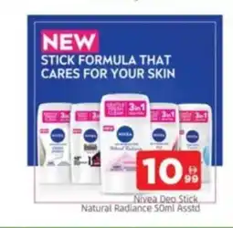 Al Madina Nivea deo stick natural radiance offer