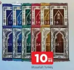 Al Madina Musallah Turkey offer