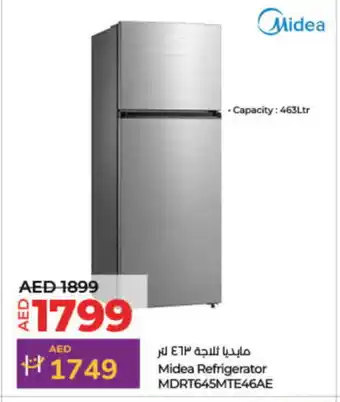 Lulu Hypermarket MIDEA Refrigerator offer