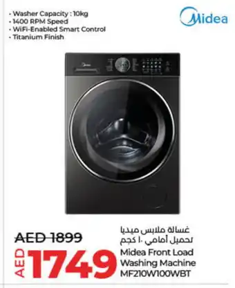 Lulu Hypermarket MIDEA Washer / Dryer offer