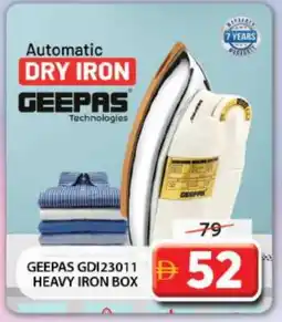 Grand Hyper Market GEEPAS Ironbox offer