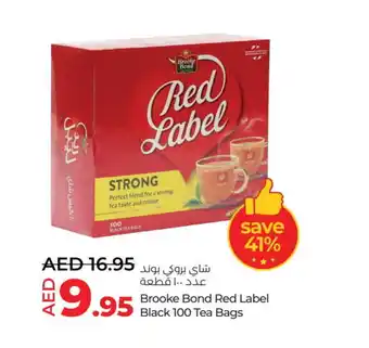 Lulu Hypermarket RED LABEL Tea Bags offer